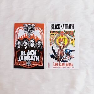 Black Sabbath Mini Poster Cards 2 ct